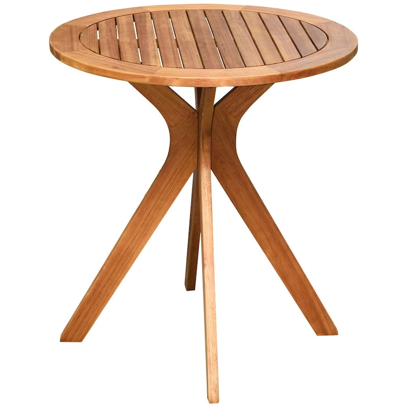 Ronde houten bistrotafel voor buiten van 27"