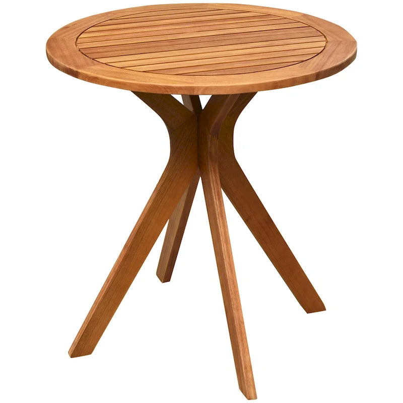 Ronde houten bistrotafel voor buiten van 27"