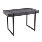 Transitional Black Wood Writing Desk