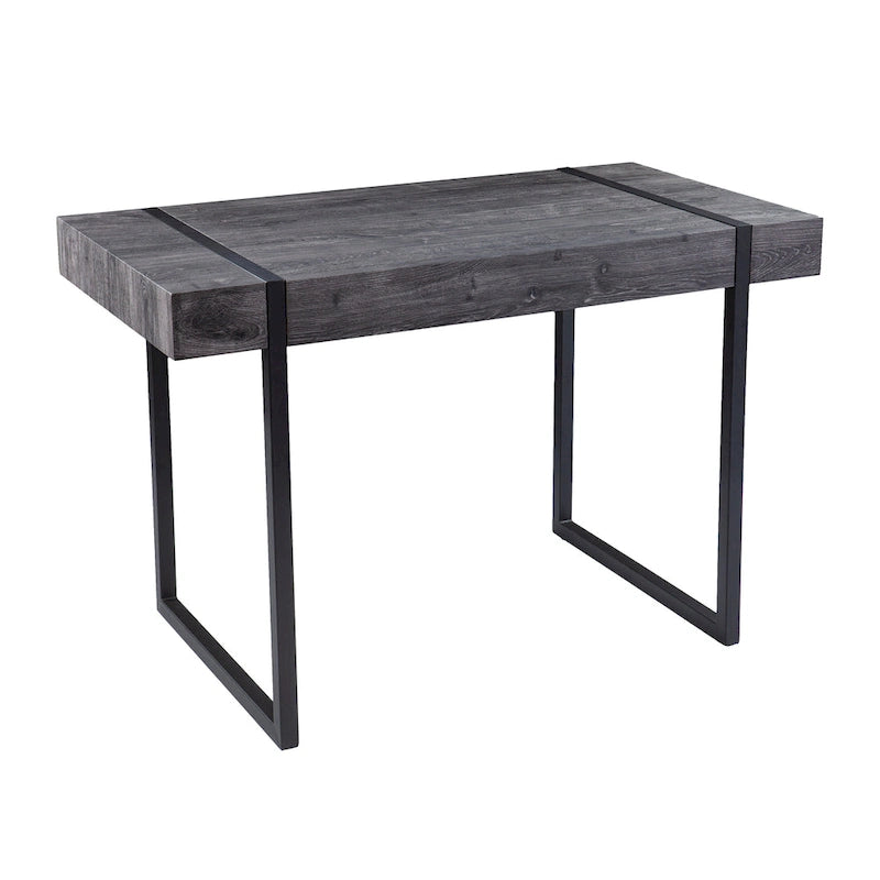 Transitional Black Wood Writing Desk
