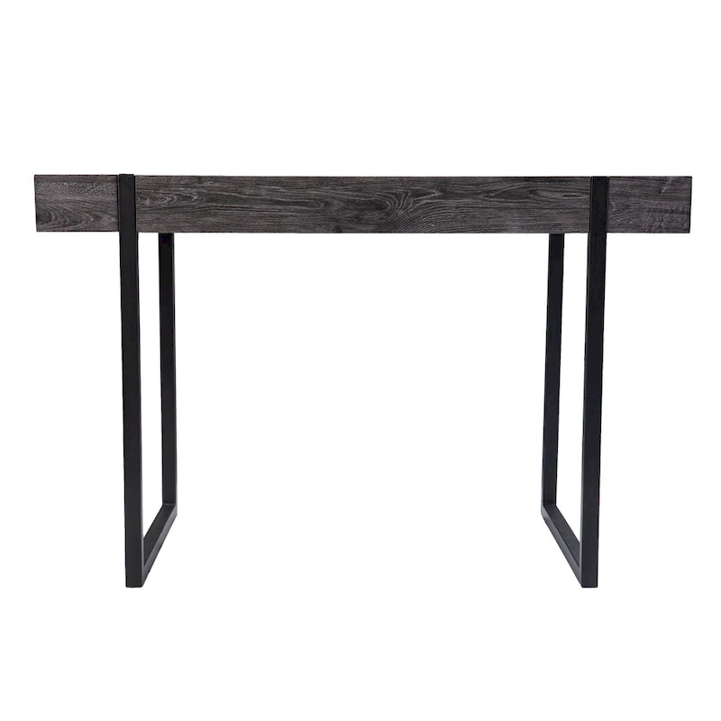 Transitional Black Wood Writing Desk
