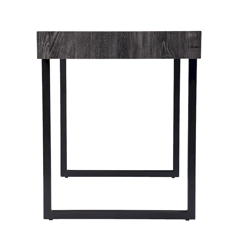 Transitional Black Wood Writing Desk
