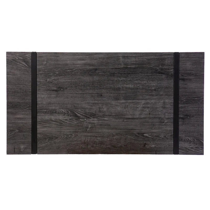 Transitional Black Wood Writing Desk