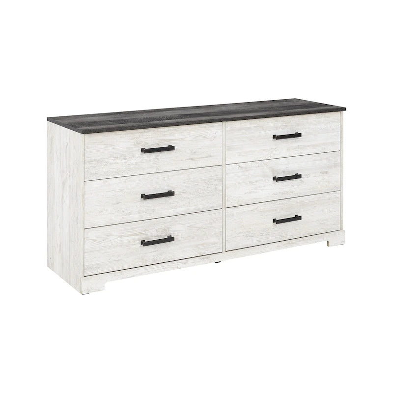 Contrasting Woodgrain Chest of Drawers