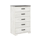 Contrasting Woodgrain Chest of Drawers