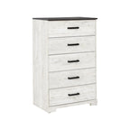 Contrasting Woodgrain Chest of Drawers