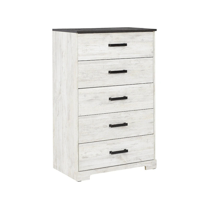 Contrasting Woodgrain Chest of Drawers
