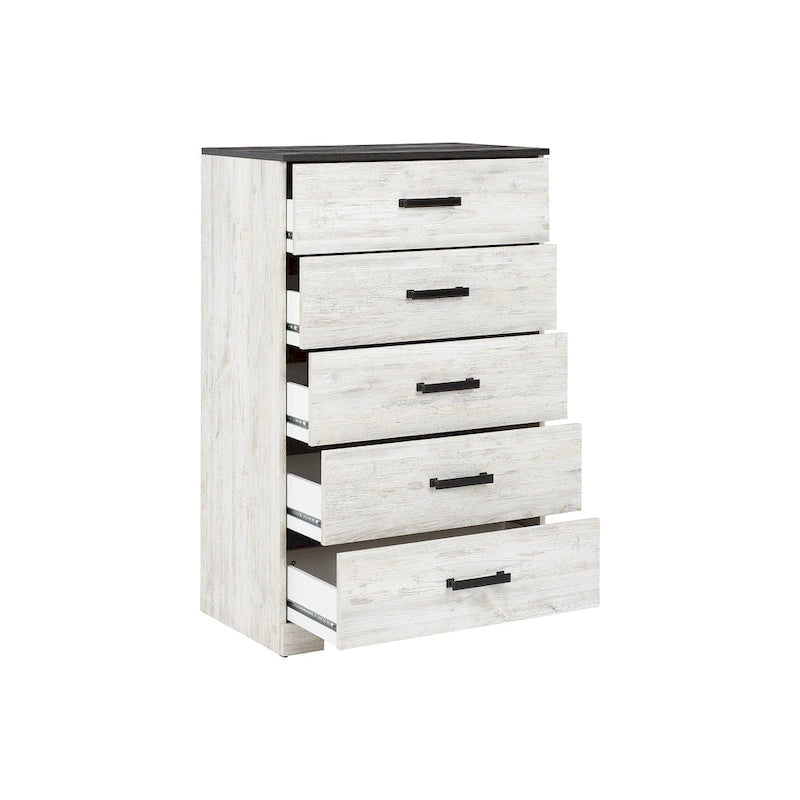 Contrasting Woodgrain Chest of Drawers