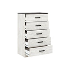 Contrasting Woodgrain Chest of Drawers