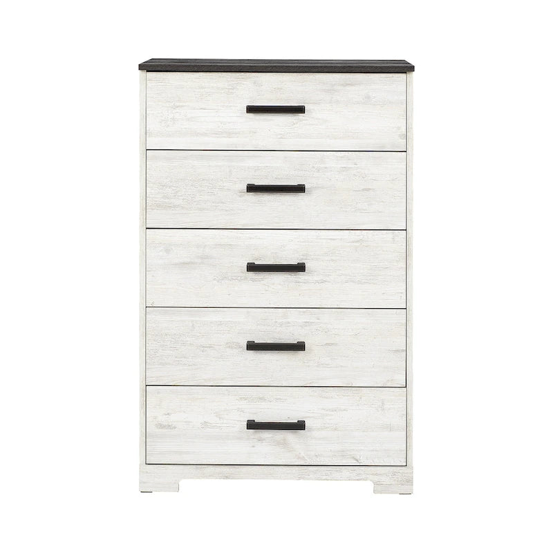 Contrasting Woodgrain Chest of Drawers
