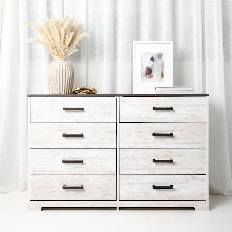 Contrasting Woodgrain Chest of Drawers