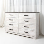 Contrasting Woodgrain Chest of Drawers