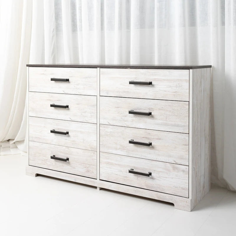 Contrasting Woodgrain Chest of Drawers