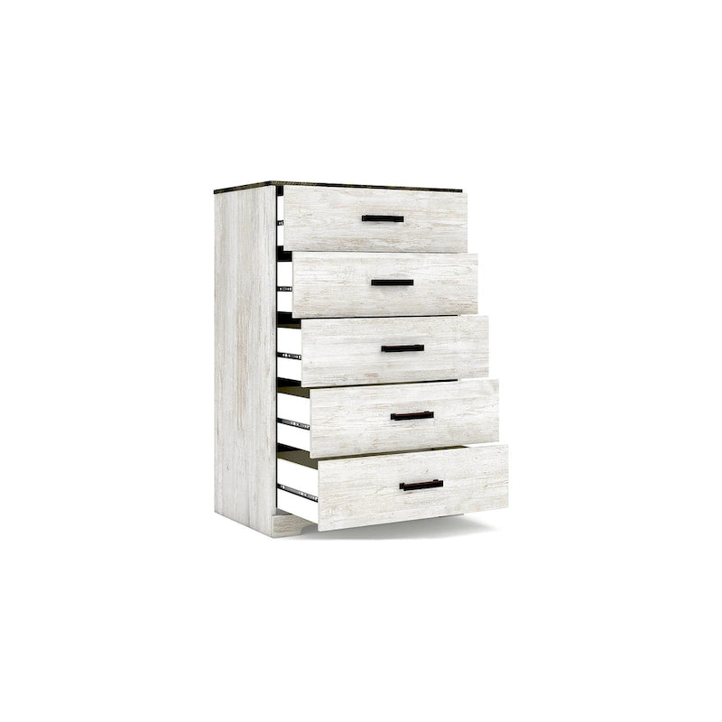 Contrasting Woodgrain Chest of Drawers