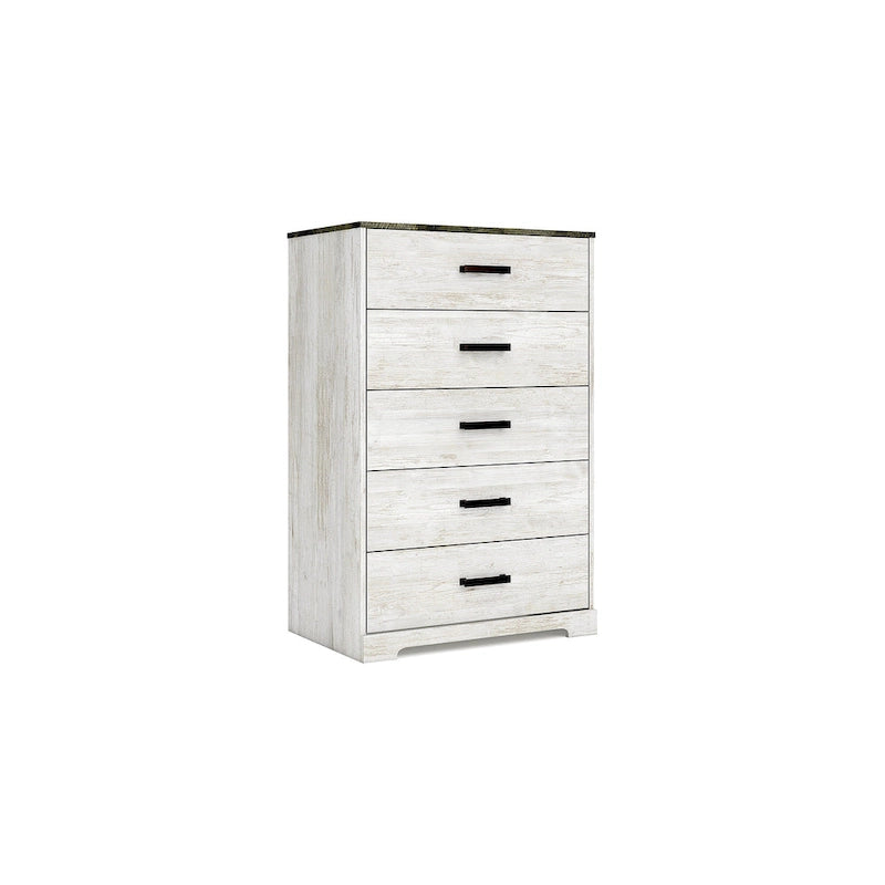 Contrasting Woodgrain Chest of Drawers