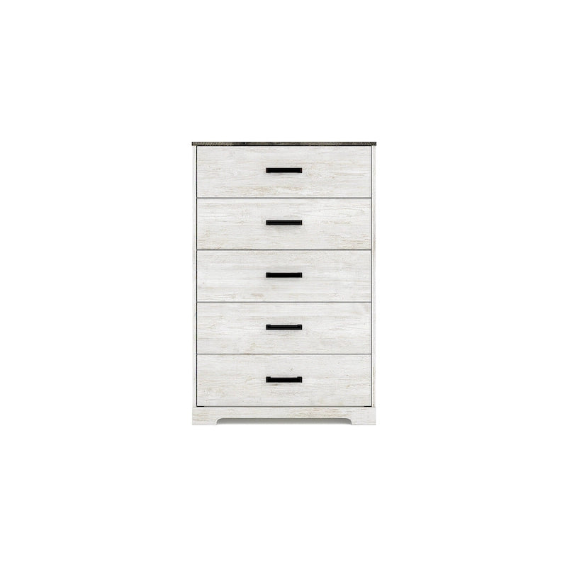Contrasting Woodgrain Chest of Drawers