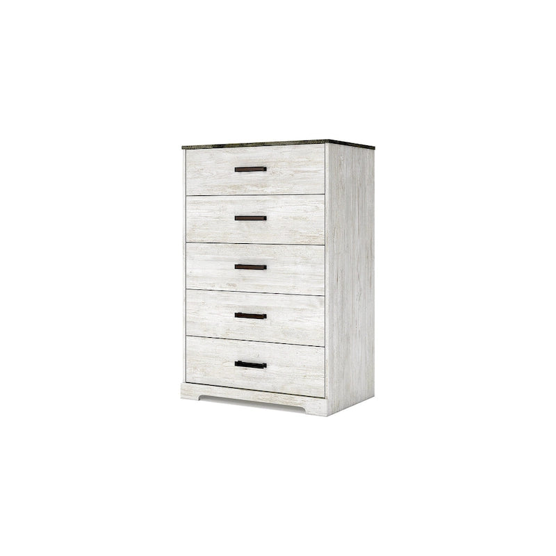 Contrasting Woodgrain Chest of Drawers