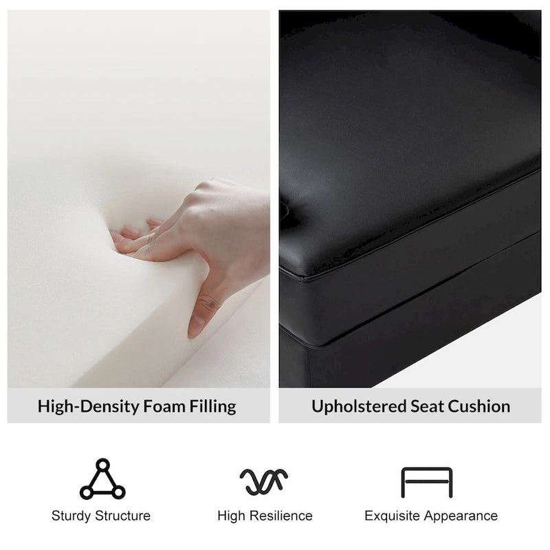 Fauteuil à oreilles moderne de style mi-siècle en similicuir végétalien