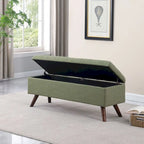 Modern Storage Bench with Wood Legs