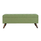 Modern Storage Bench with Wood Legs