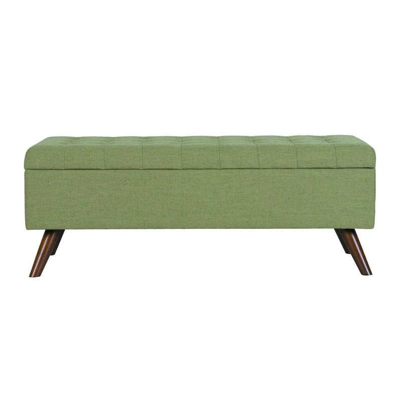 Modern Storage Bench with Wood Legs