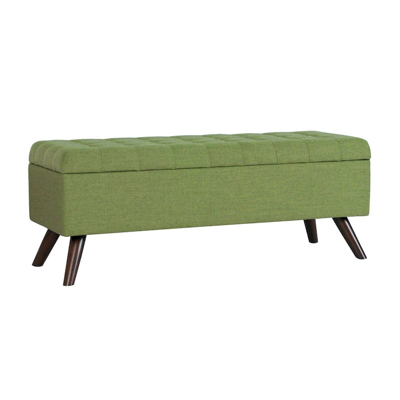 Modern Storage Bench with Wood Legs