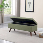 Modern Storage Bench with Wood Legs