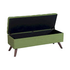 Modern Storage Bench with Wood Legs