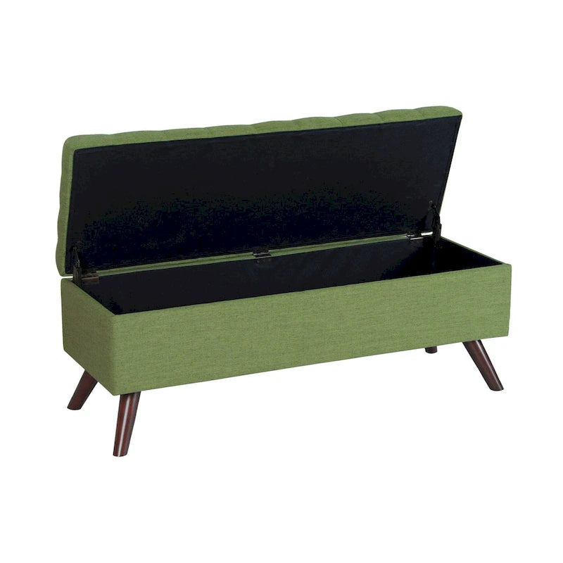Modern Storage Bench with Wood Legs