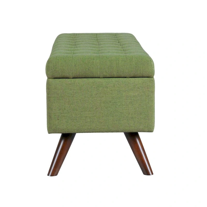 Modern Storage Bench with Wood Legs