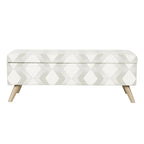 Modern Storage Bench with Wood Legs