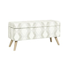 Modern Storage Bench with Wood Legs