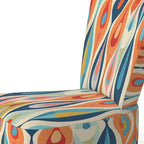 Gestoffeerde accentstoel Retro Abstract Drops XI