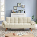 Schlafsofa mit verstellbarer Rückenlehne und Holzrahmen