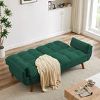 Schlafsofa mit verstellbarer Rückenlehne und Holzrahmen