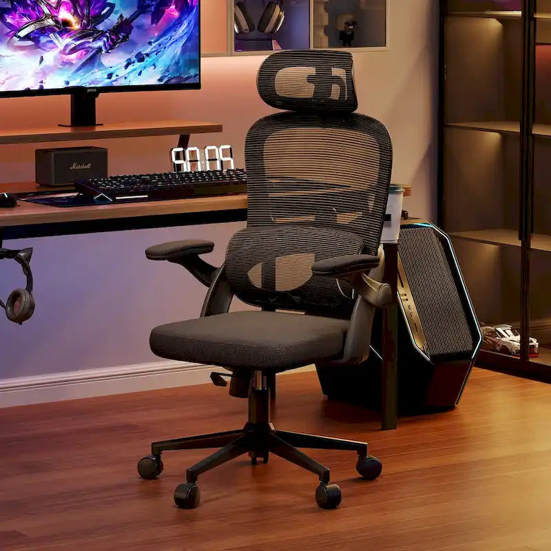 Ergonomic High Back Office Chair for Big and Tall - Black