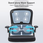 Ergonomic High Back Office Chair for Big and Tall - Black