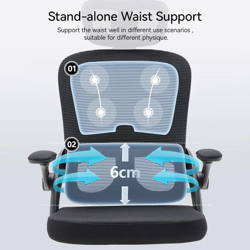 Ergonomic High Back Office Chair for Big and Tall - Black