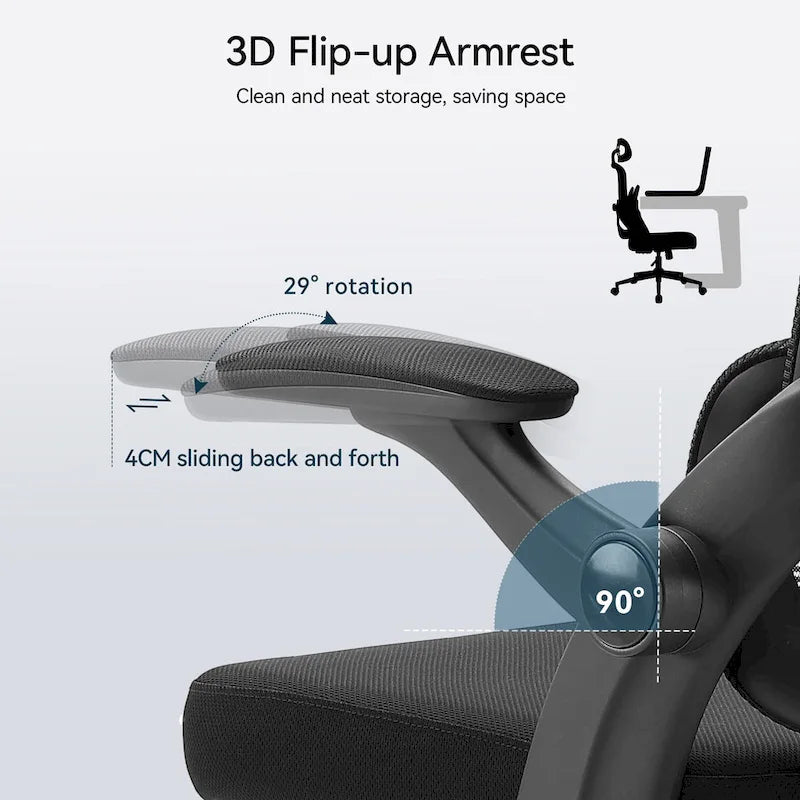Ergonomic High Back Office Chair for Big and Tall - Black