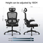 Ergonomic High Back Office Chair for Big and Tall - Black