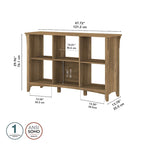 6-Cube Storage Organizer with Adjustable Shelves