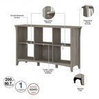 6-Cube Storage Organizer with Adjustable Shelves