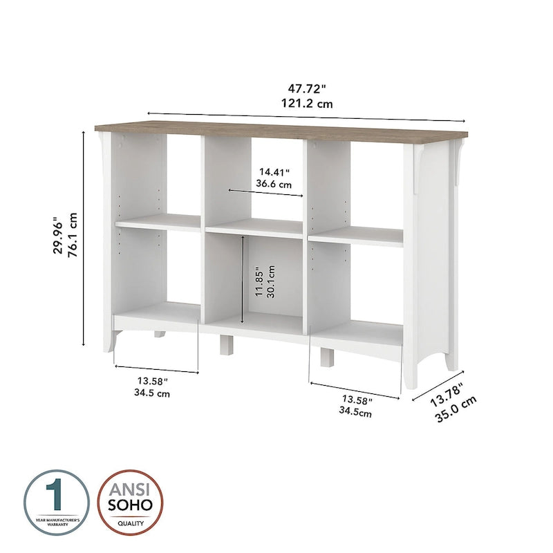 6-Cube Storage Organizer with Adjustable Shelves