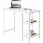 Bureau d’ordinateur de 35 pouces avec étagères de rangement