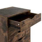 Holzkommode mit 9 Schubladen und oberem Ablagefach