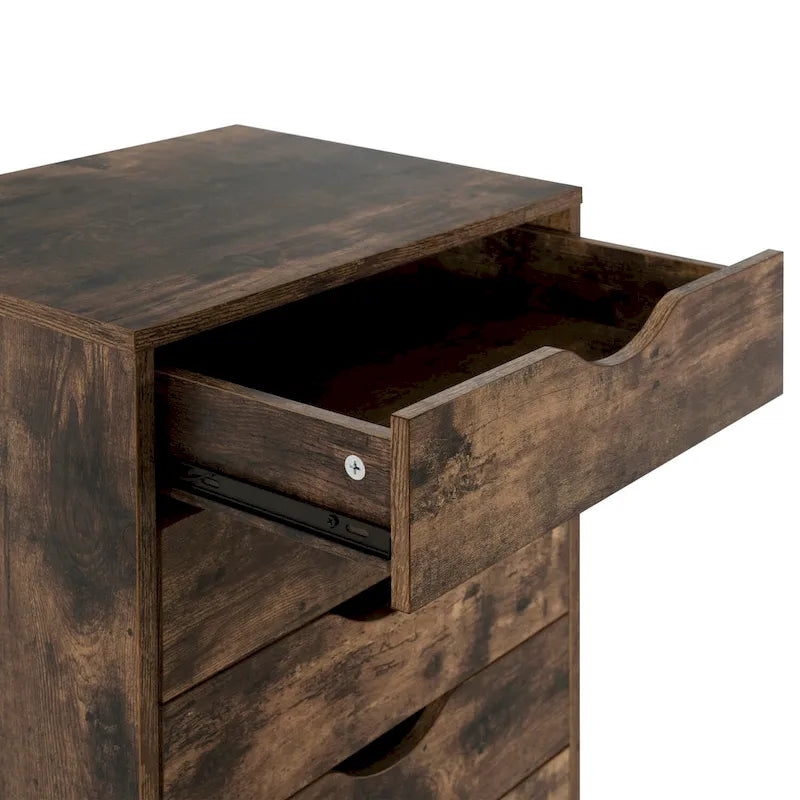 Holzkommode mit 9 Schubladen und oberem Ablagefach