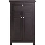 Freestanding Bathroom Cabinet with Doors, White