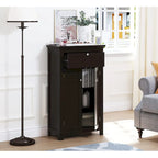 Freestanding Bathroom Cabinet with Doors, White