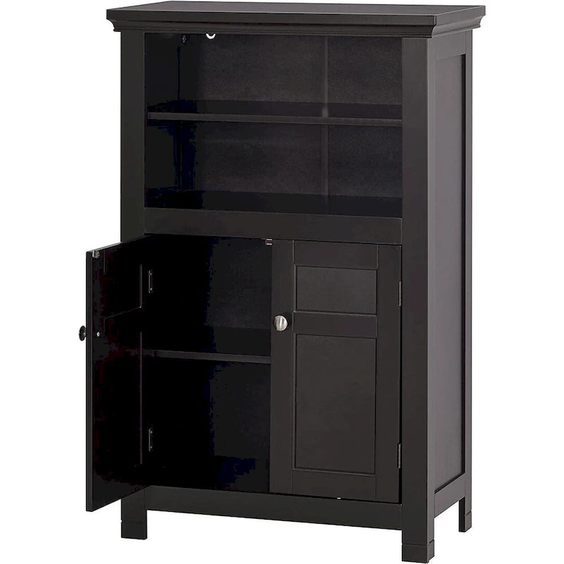 Freestanding Bathroom Cabinet with Doors, White
