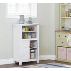 Freestanding Bathroom Cabinet with Doors, White